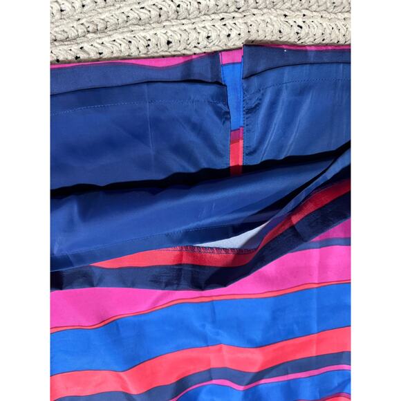 Talbots Sheath Dress Striped Lined Women's Plus Size 18 Blue Pink Red *Tiny Flaw - Picture 13 of 13